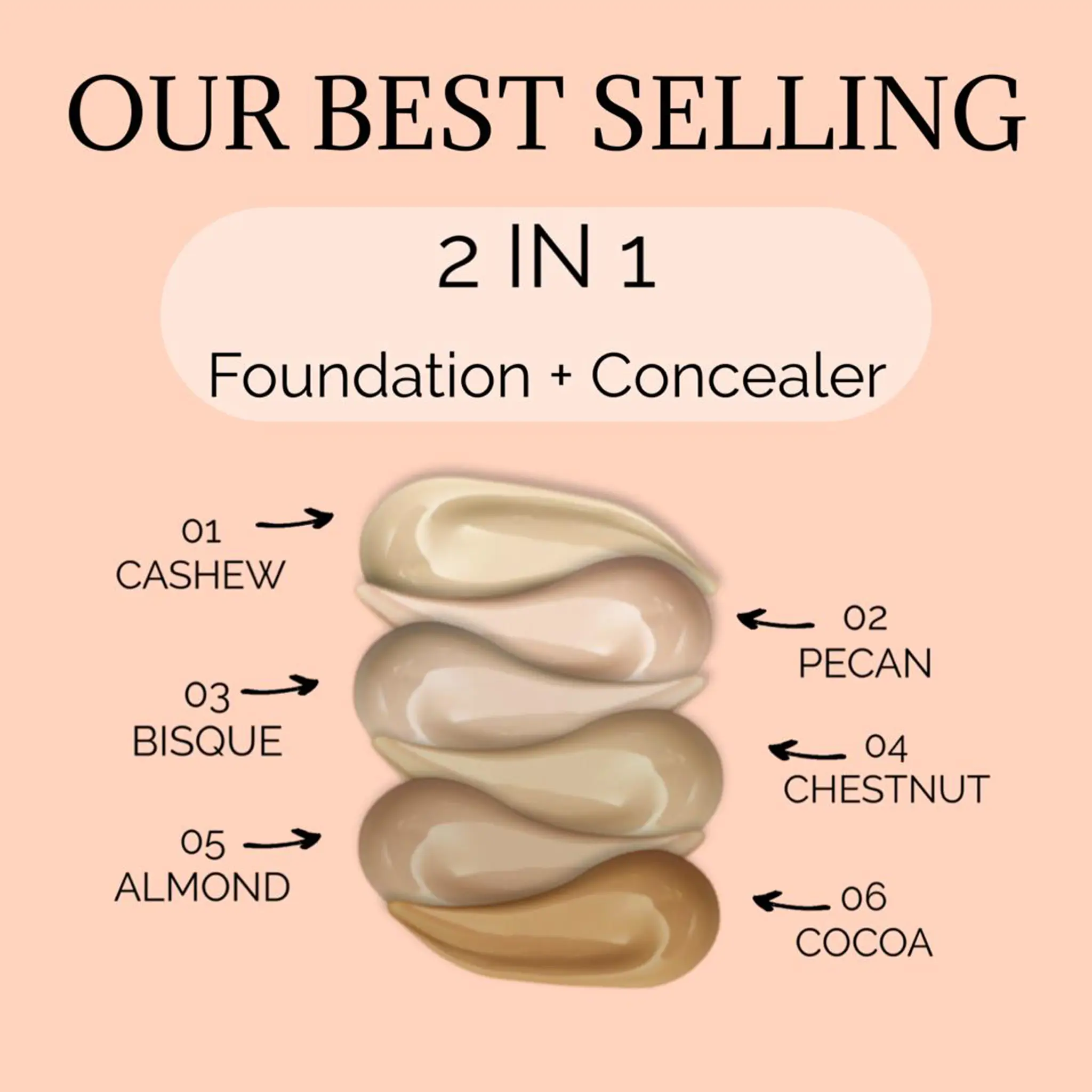 2 in 1 Foundation and Concealer - Image 6