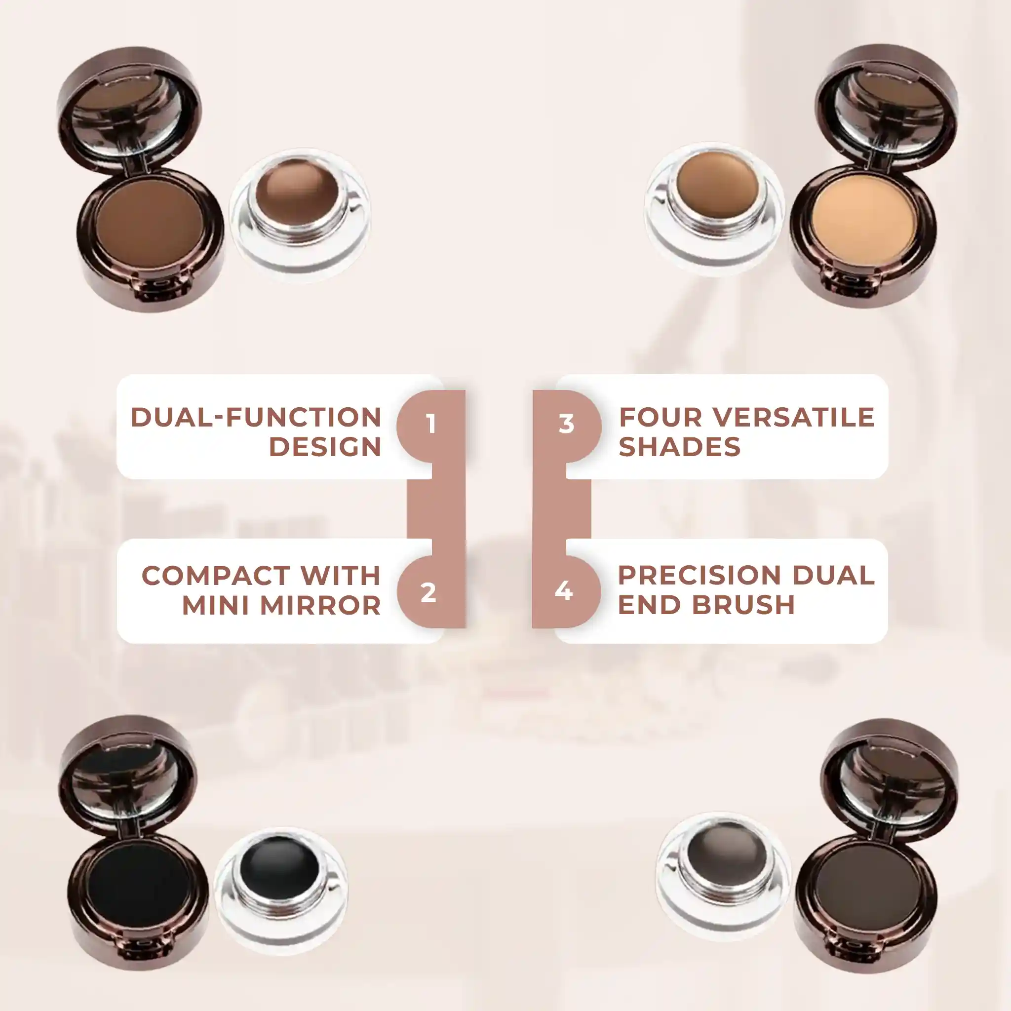 Powder Eyebrow Makeup - Best Eyebrow Gel - Image 5